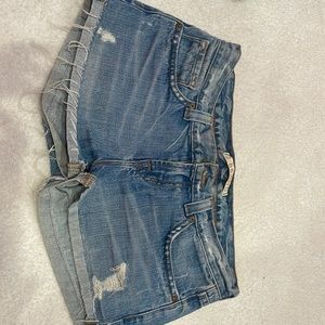 J brand size 25 teeny tiny cuffed jean shorts